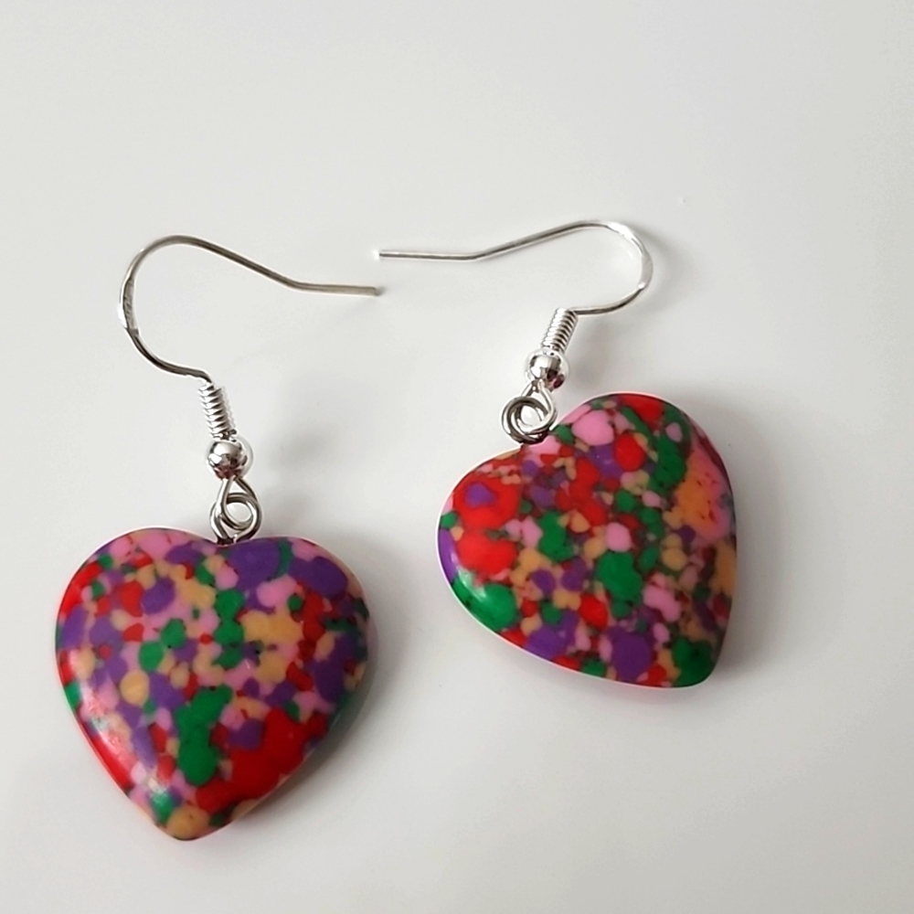 Heart Earrings 925S STERLING POST